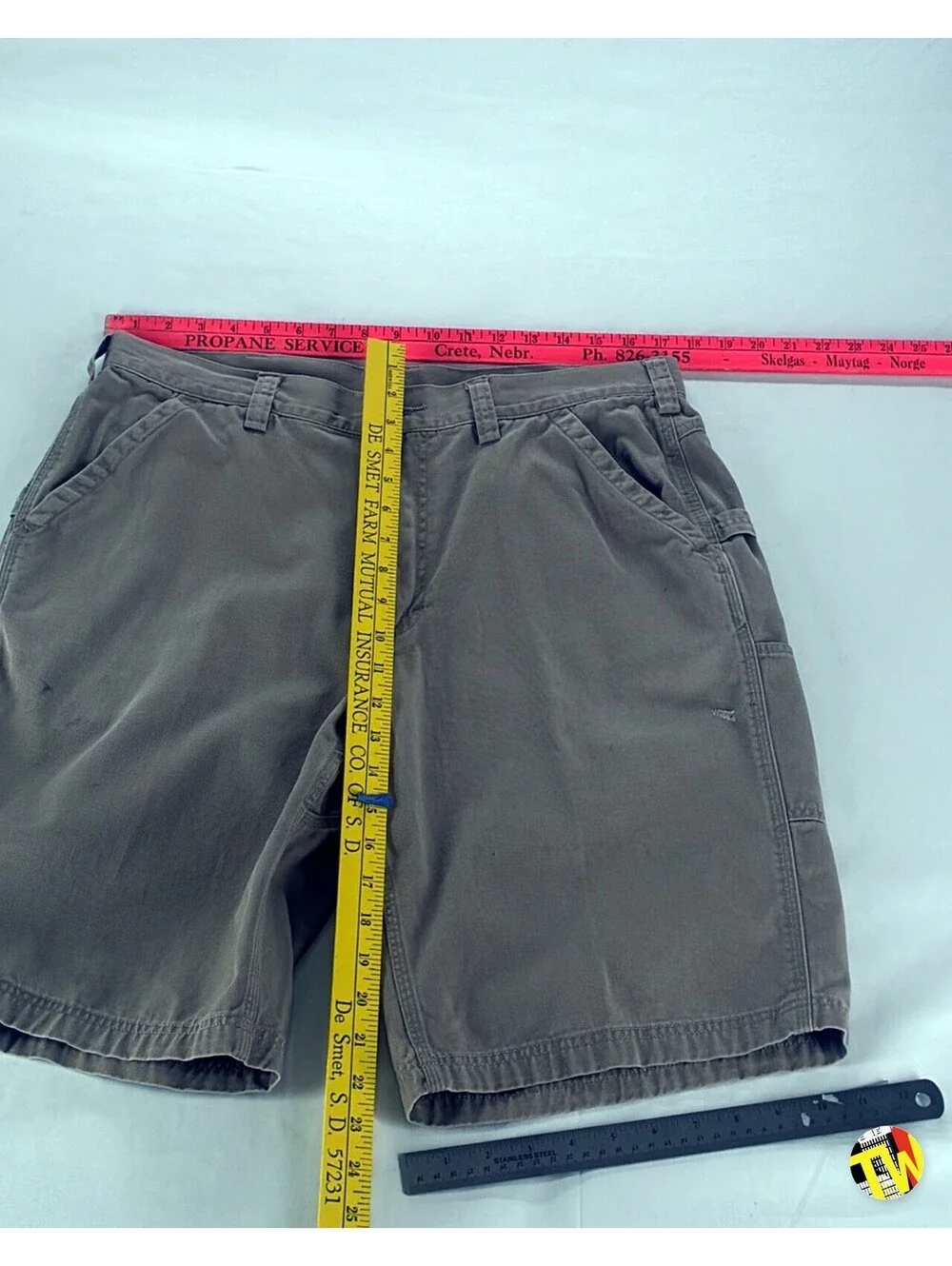 Duluth Trading Co Work Shorts Carpenter Utility Hammer Loop